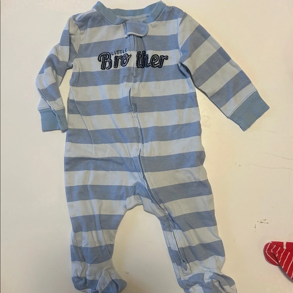Carter's Big Brother Baby Footies Set